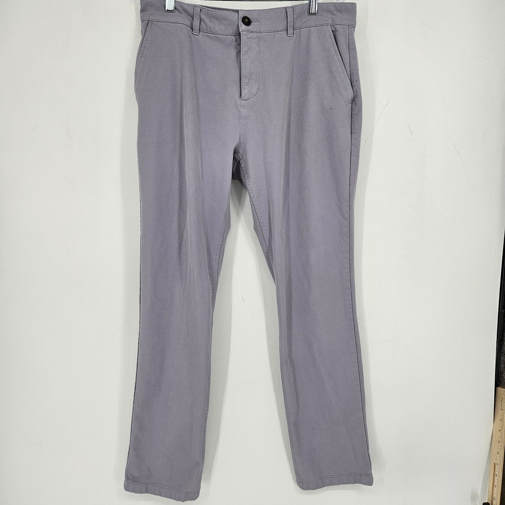 Mugsy Jeans Mens 36x32 Casual Pants Stretch Straight Leg Chino Ashlands Lavender